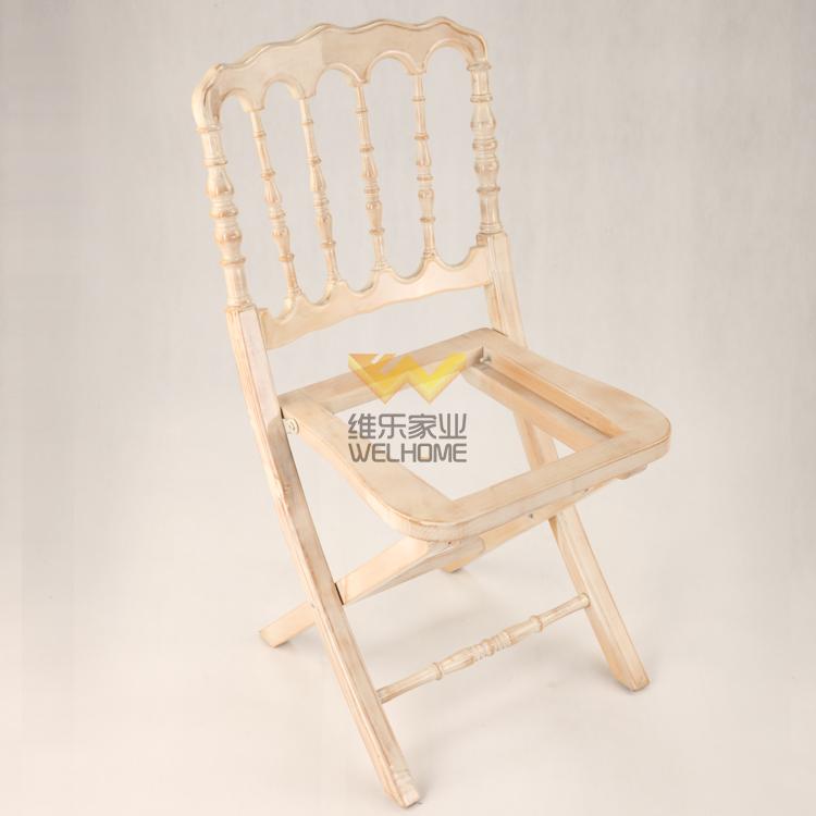 Wooden folding napoleon chair for wedding/event